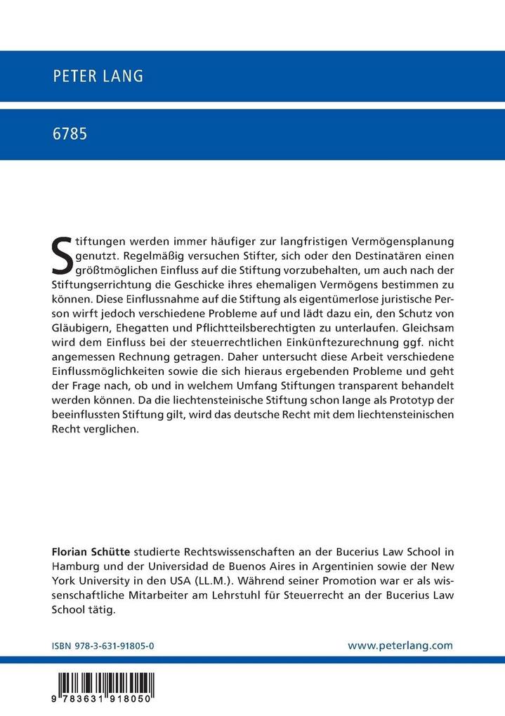 Weitere Ansicht: Transparente und intransparente Stiftungen | Florian Schütte