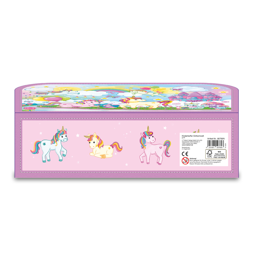 Weitere Ansicht: Trötsch Kinderkoffer groß Einhornwelt