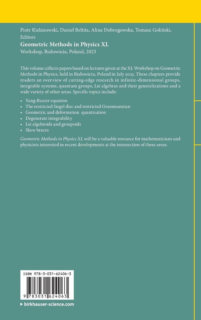 Weitere Ansicht: Geometric Methods in Physics XL