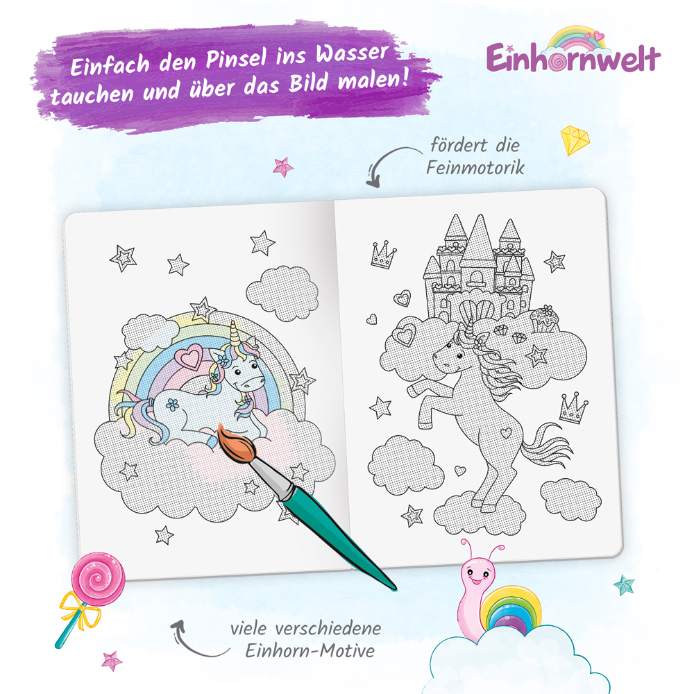 Weitere Ansicht: Trötsch Zaubermalbuch Einhornwelt