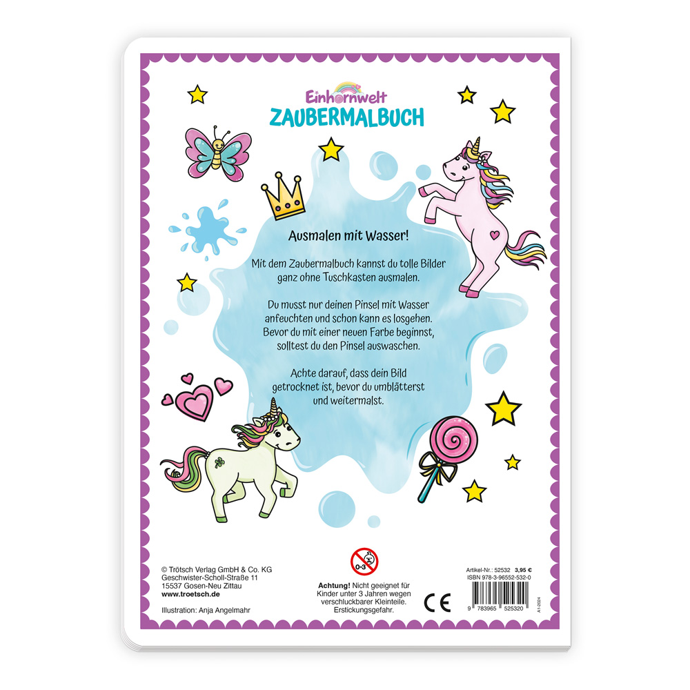 Weitere Ansicht: Trötsch Zaubermalbuch Einhornwelt