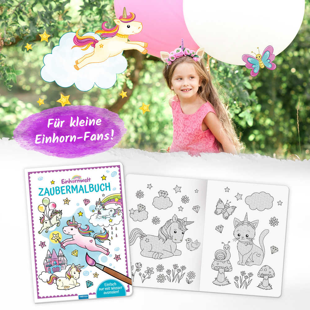 Weitere Ansicht: Trötsch Zaubermalbuch Einhornwelt
