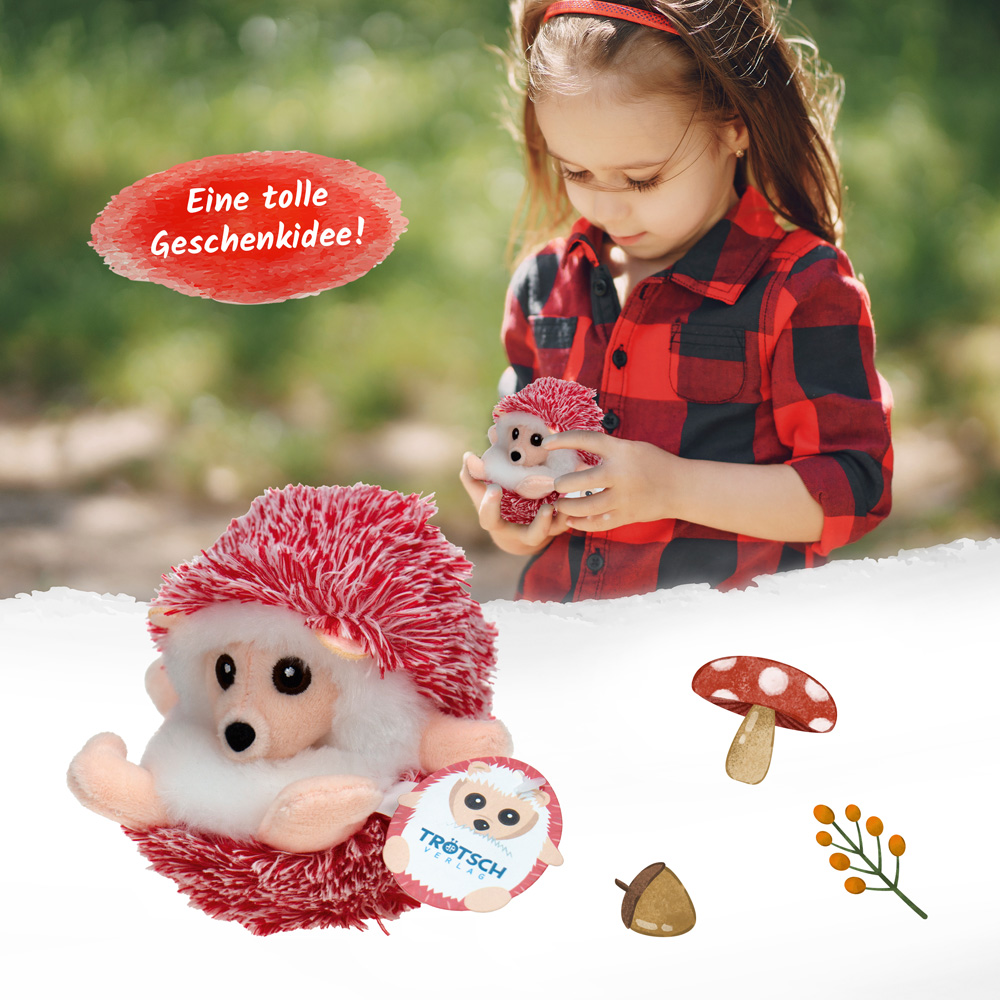 Weitere Ansicht: Trötsch Plüschigel rot
