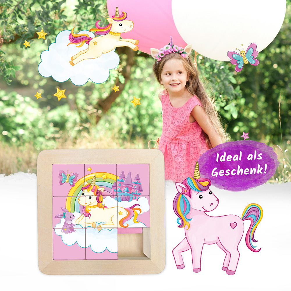 Weitere Ansicht: Trötsch Schiebepuzzle Einhornwelt