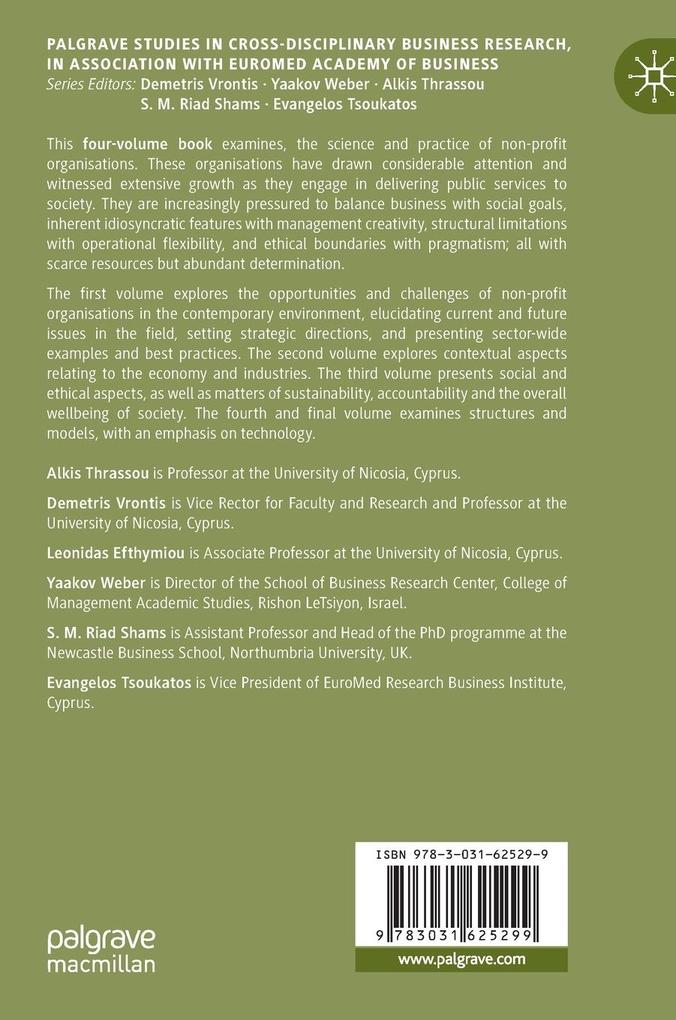 Weitere Ansicht: Non-Profit Organisations, Volume II
