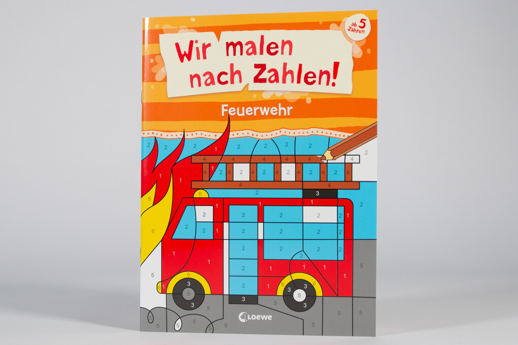 Weitere Ansicht: Wir malen nach Zahlen! - Feuerwehr