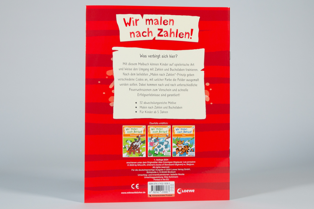 Weitere Ansicht: Wir malen nach Zahlen! - Feuerwehr