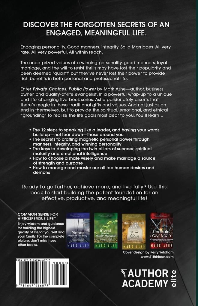 Weitere Ansicht: Private Choices, Public Power | Mark Ashe