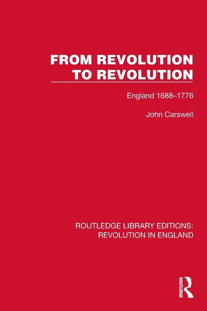 Produktbild: From Revolution to Revolution | John Carswell