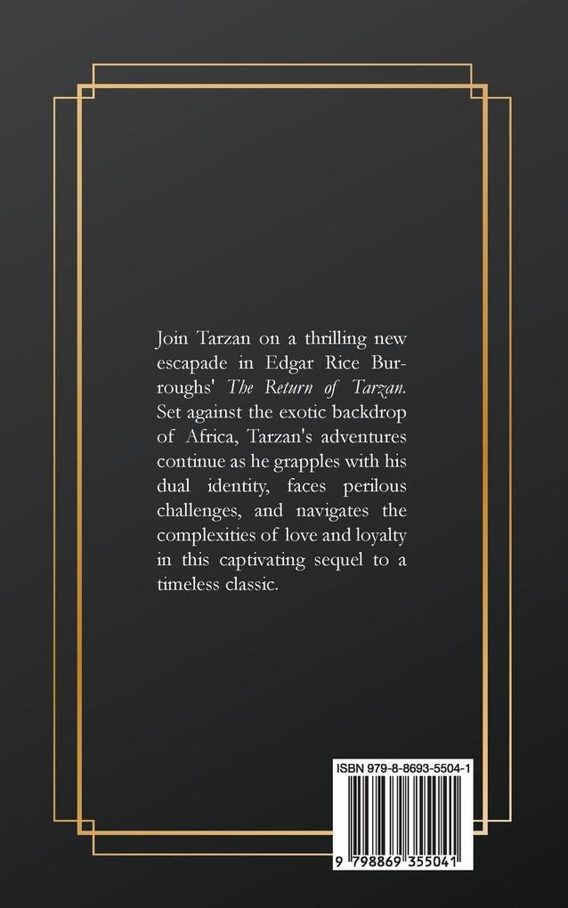 Weitere Ansicht: The Return of Tarzan | Edgar Rice Burroughs
