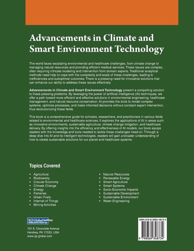Weitere Ansicht: Advancements in Climate and Smart Environment Technology