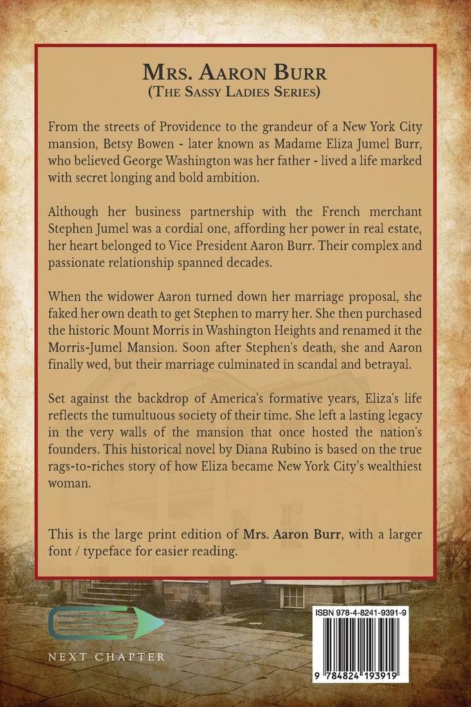 Weitere Ansicht: Mrs. Aaron Burr | Diana Rubino