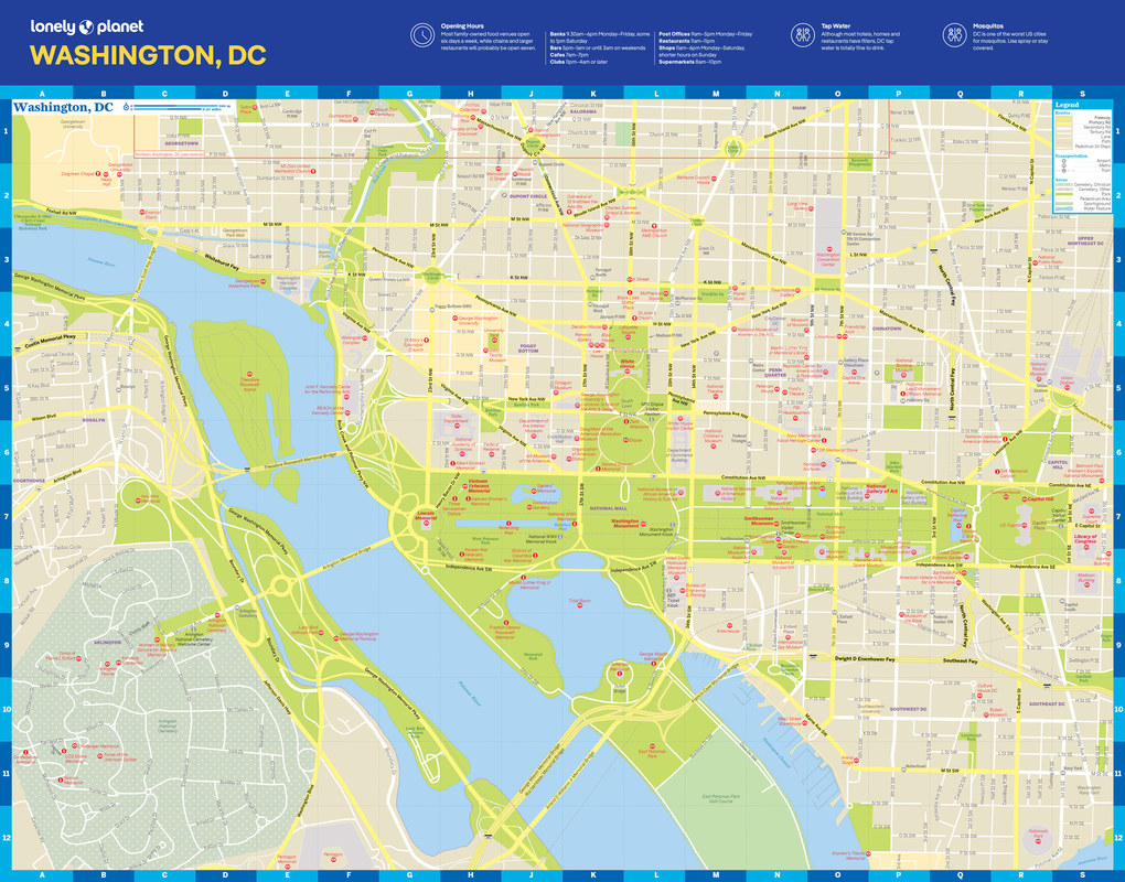 Weitere Ansicht: Lonely Planet Washington DC City Map