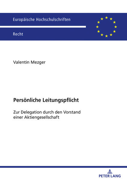Produktbild: Persönliche Leitungspflicht | Valentin Mezger