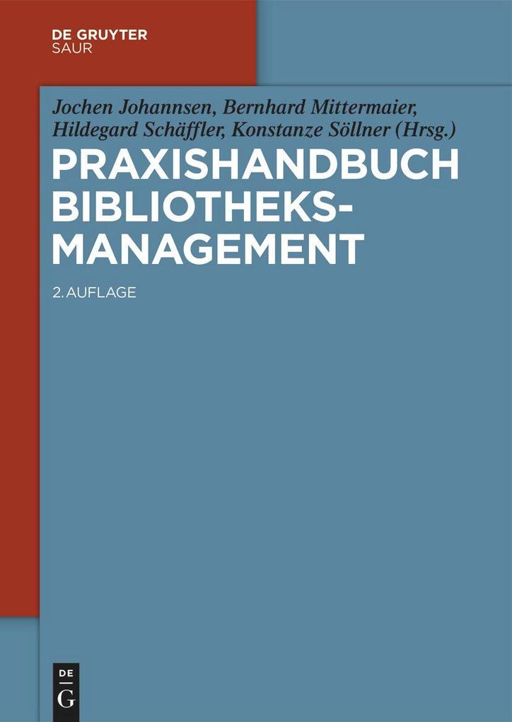 Produktbild: Praxishandbuch Bibliotheksmanagement