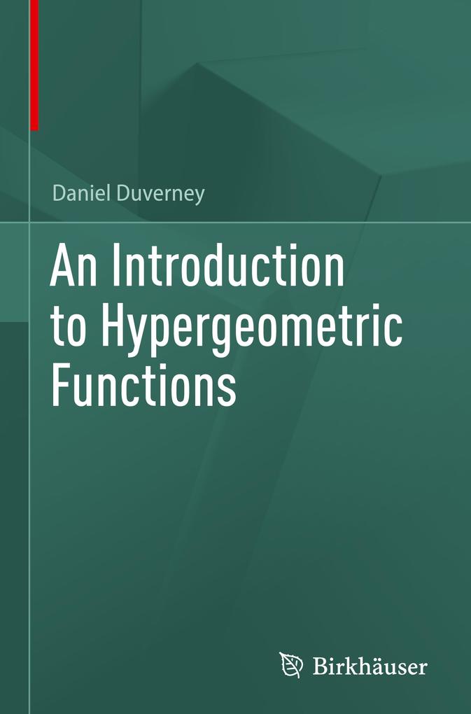 Produktbild: An Introduction to Hypergeometric Functions | Daniel Duverney