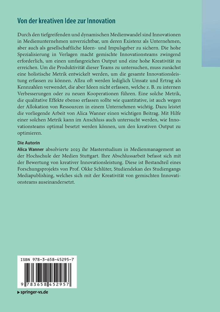 Weitere Ansicht: Von der kreativen Idee zur Innovation | Alica Wanner