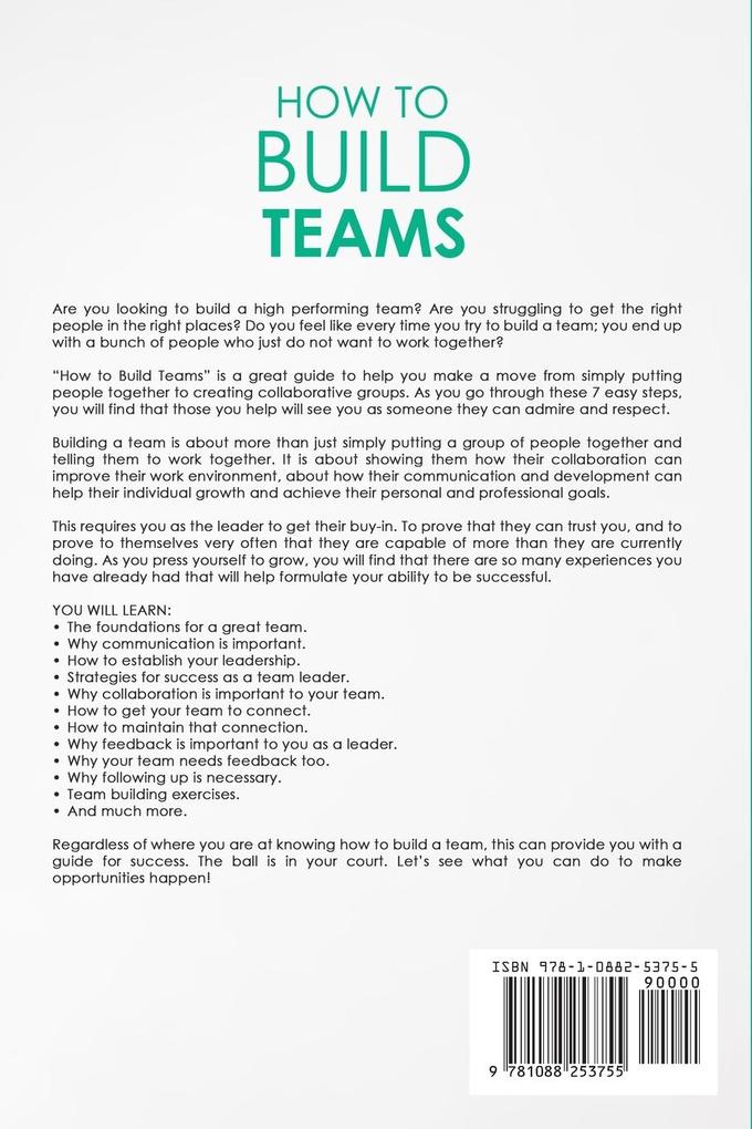 Weitere Ansicht: How to Build Teams | Caden Burke