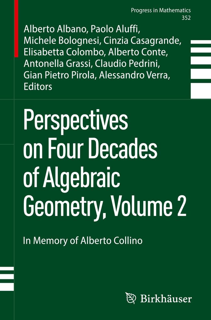 Produktbild: Perspectives on Four Decades of Algebraic Geometry, Volume 2