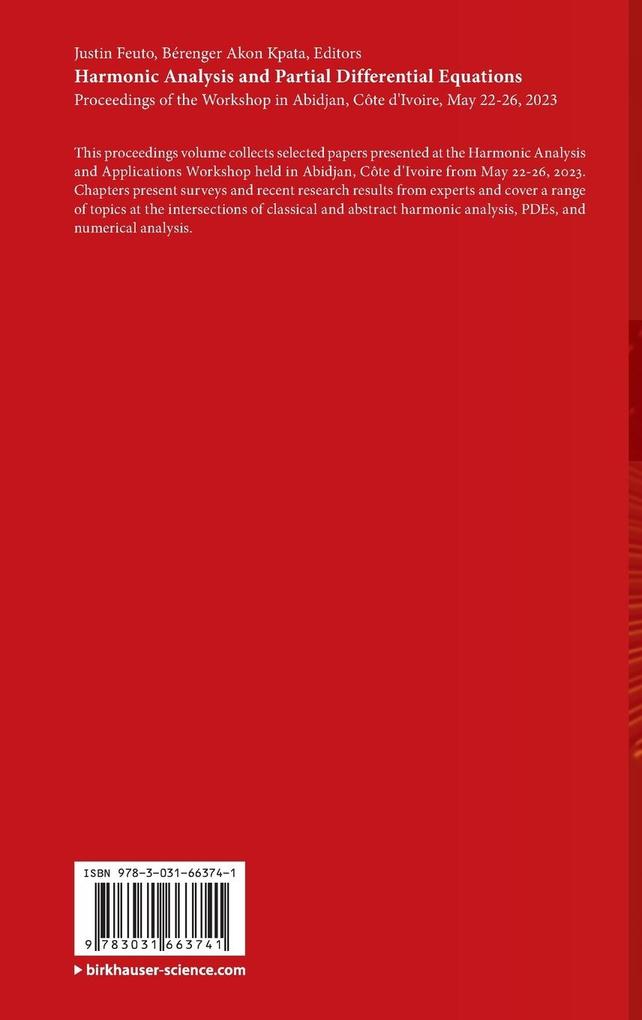 Weitere Ansicht: Harmonic Analysis and Partial Differential Equations