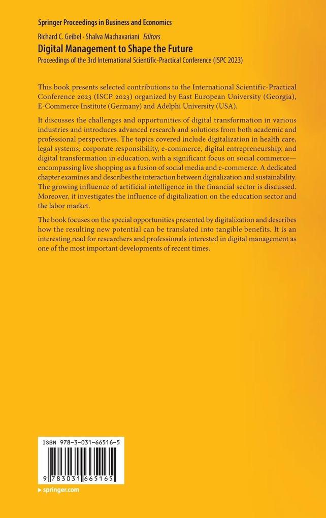 Weitere Ansicht: Digital Management to Shape the Future