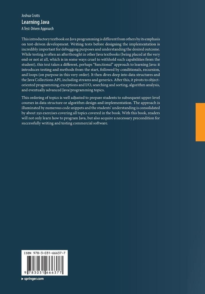 Weitere Ansicht: Learning Java | Joshua Crotts