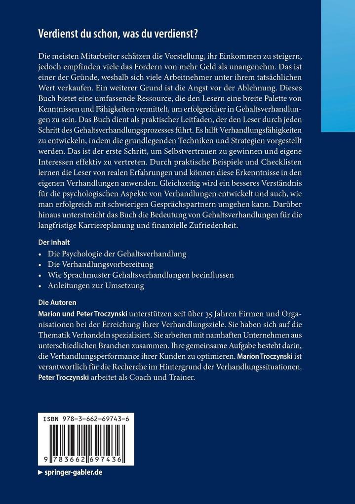 Weitere Ansicht: Verdienst du schon, was du verdienst? | Marion Troczynski, Peter Troczynski