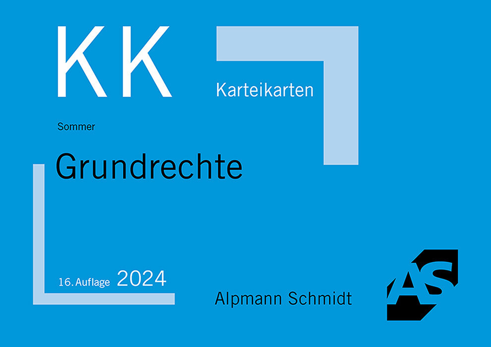 Produktbild: Karteikarten Grundrechte | Christian Sommer