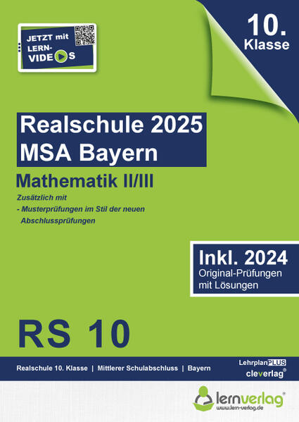 Produktbild: Original-Prüfungen Realschule Bayern 2025 Mathematik II/III