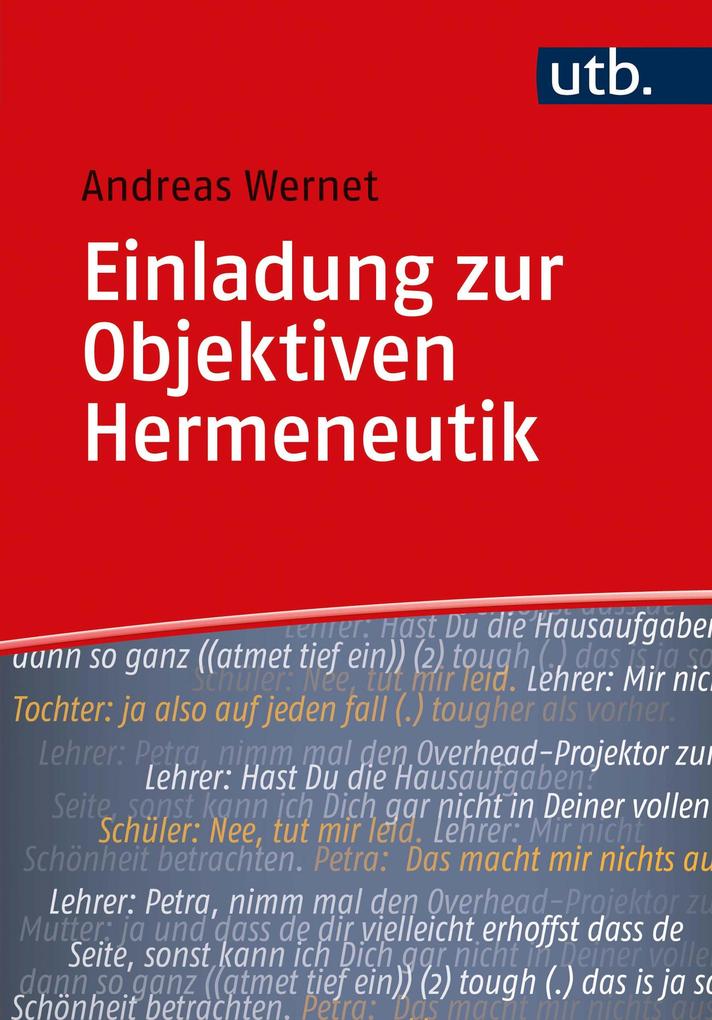 Produktbild: Einladung zur Objektiven Hermeneutik | Andreas Wernet