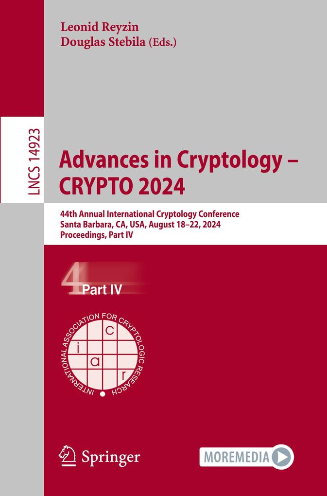 Produktbild: Advances in Cryptology - CRYPTO 2024