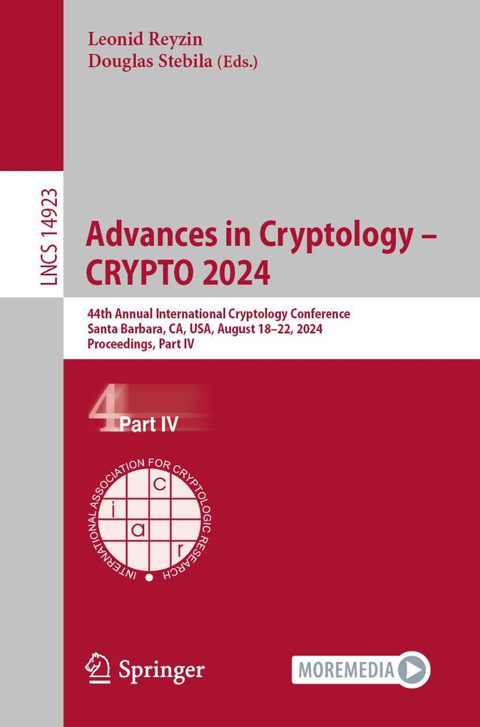 Produktbild: Advances in Cryptology - CRYPTO 2024