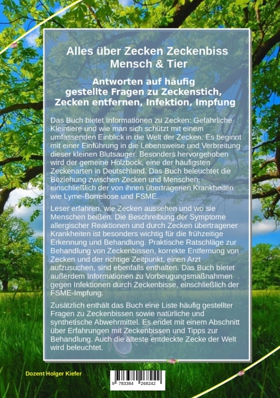 Weitere Ansicht: Alles über Zecken Zeckenbiss Mensch & Tier | Holger Kiefer