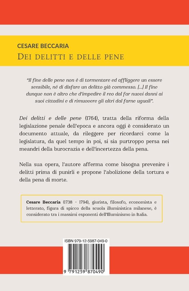Weitere Ansicht: DEI DELITTI E DELLE PENE | Cesare Beccaria