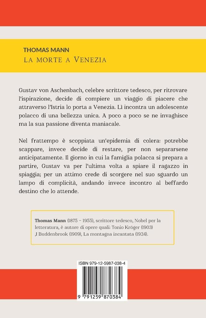 Weitere Ansicht: LA MORTE A VENEZIA | Thomas Mann