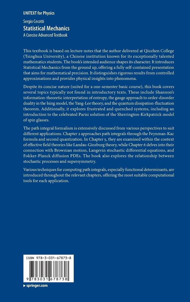 Weitere Ansicht: Statistical Mechanics | Sergio Cecotti