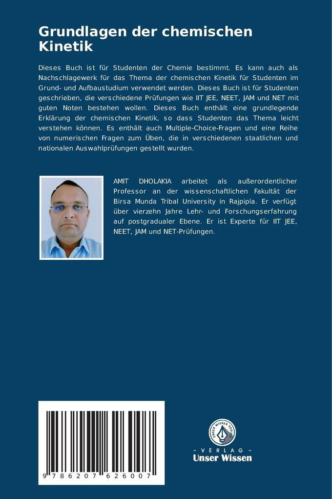 Weitere Ansicht: Grundlagen der chemischen Kinetik | Amitkumar Bhalchandra