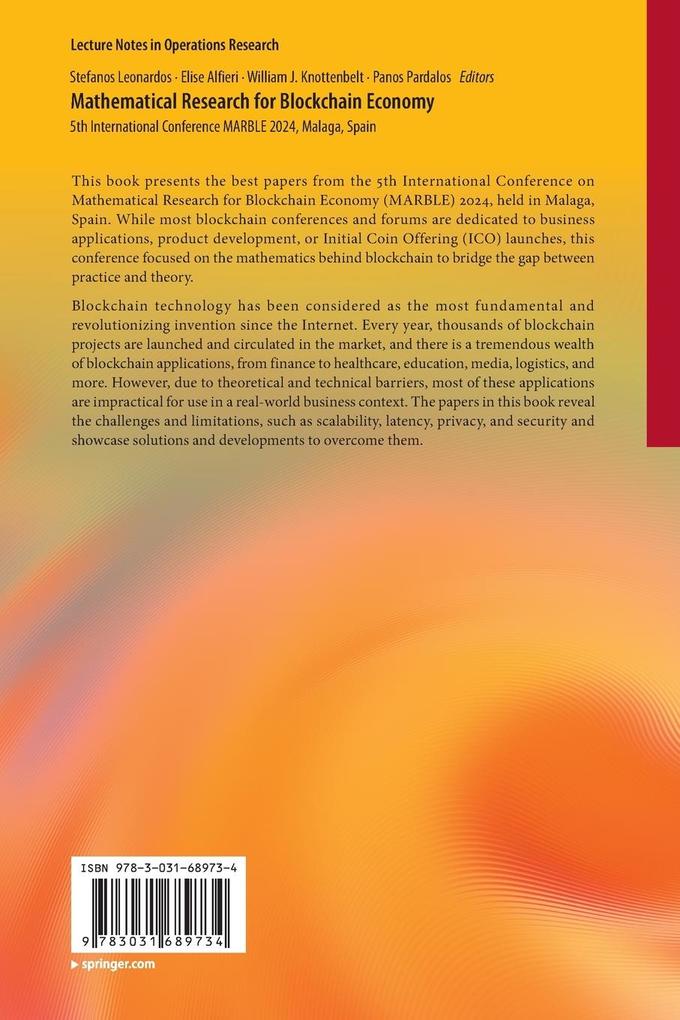 Weitere Ansicht: Mathematical Research for Blockchain Economy