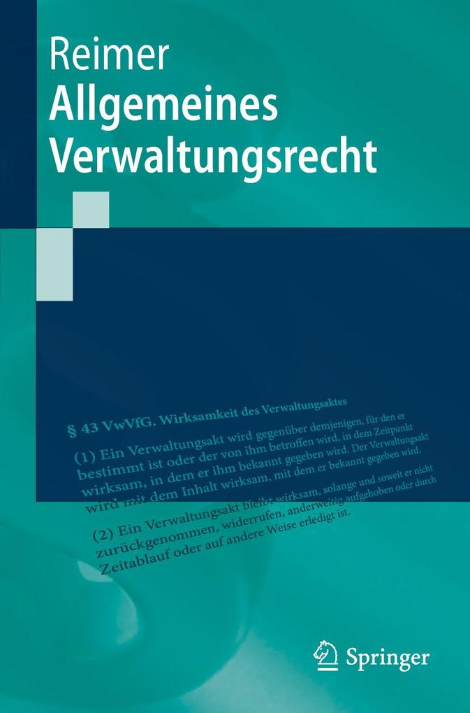 Produktbild: Allgemeines Verwaltungsrecht | Philipp Reimer