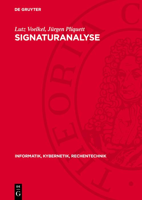 Produktbild: Signaturanalyse | Lutz Voelkel, Jürgen Pliquett