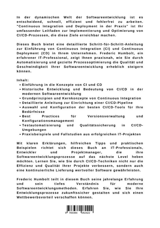 Weitere Ansicht: Continuous Integration und Deployment in der Praxis | Frederic Humbolt