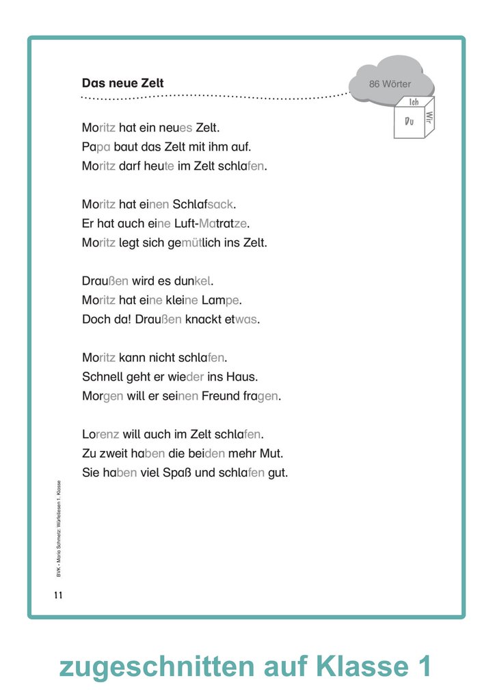 Weitere Ansicht: Würfellesen - 1. Klasse | Maria Schmetz