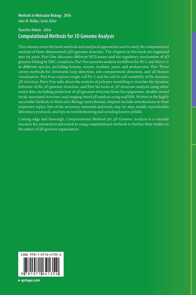 Weitere Ansicht: Computational Methods for 3D Genome Analysis