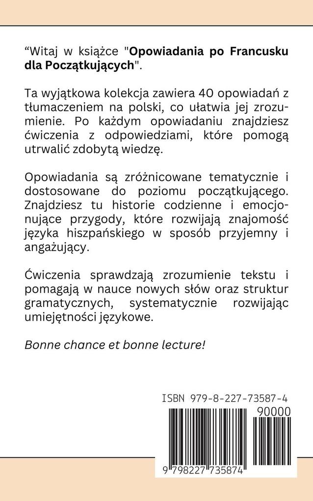 Weitere Ansicht: Opowiadania po Francusku dla Pocztkujcych | Daria Gaek