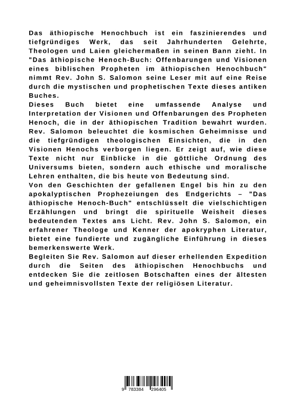 Weitere Ansicht: Das äthiopische Henoch-Buch | John S. Salomon