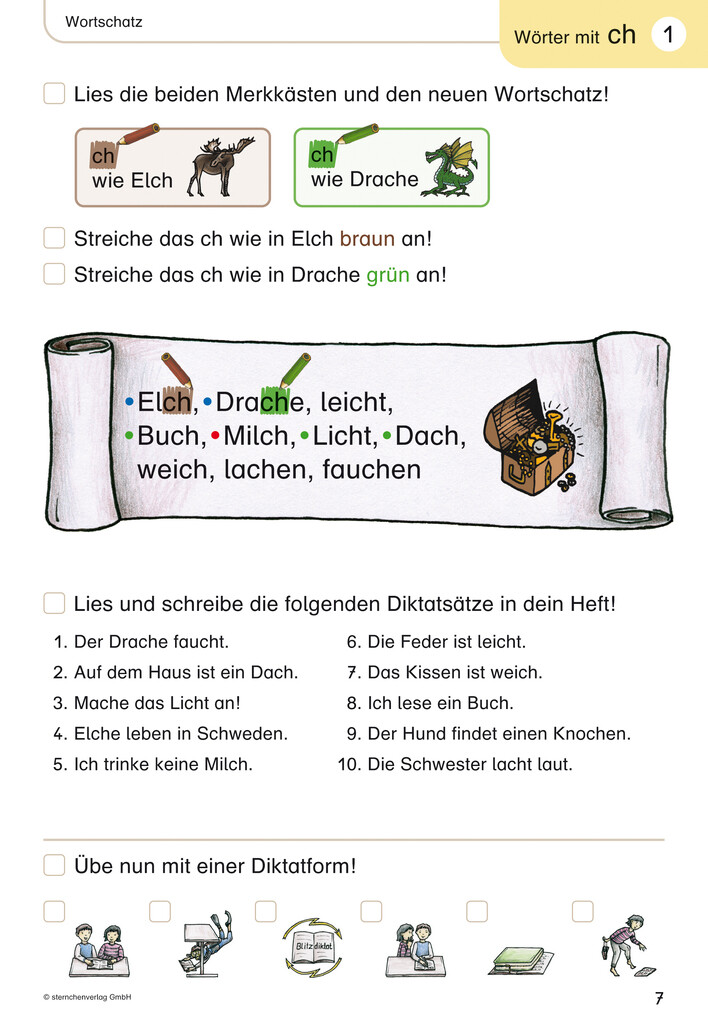 Weitere Ansicht: Mein Lupenschreibheft 3 - Ich kann richtig schreiben - Ausgabe mit Artikelkennzeichnung (DaZ) | Katrin Langhans, sternchenverlag GmbH