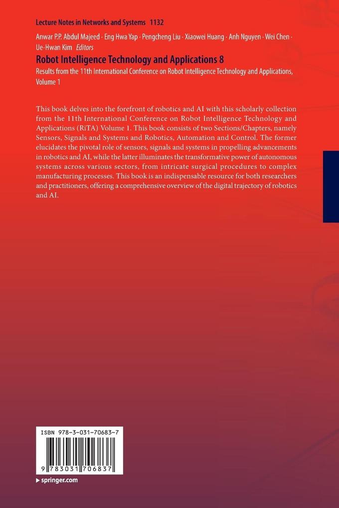 Weitere Ansicht: Robot Intelligence Technology and Applications 8
