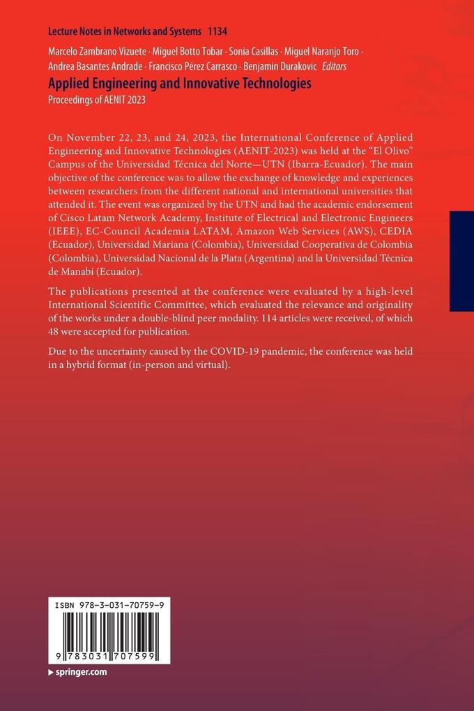 Weitere Ansicht: Applied Engineering and Innovative Technologies