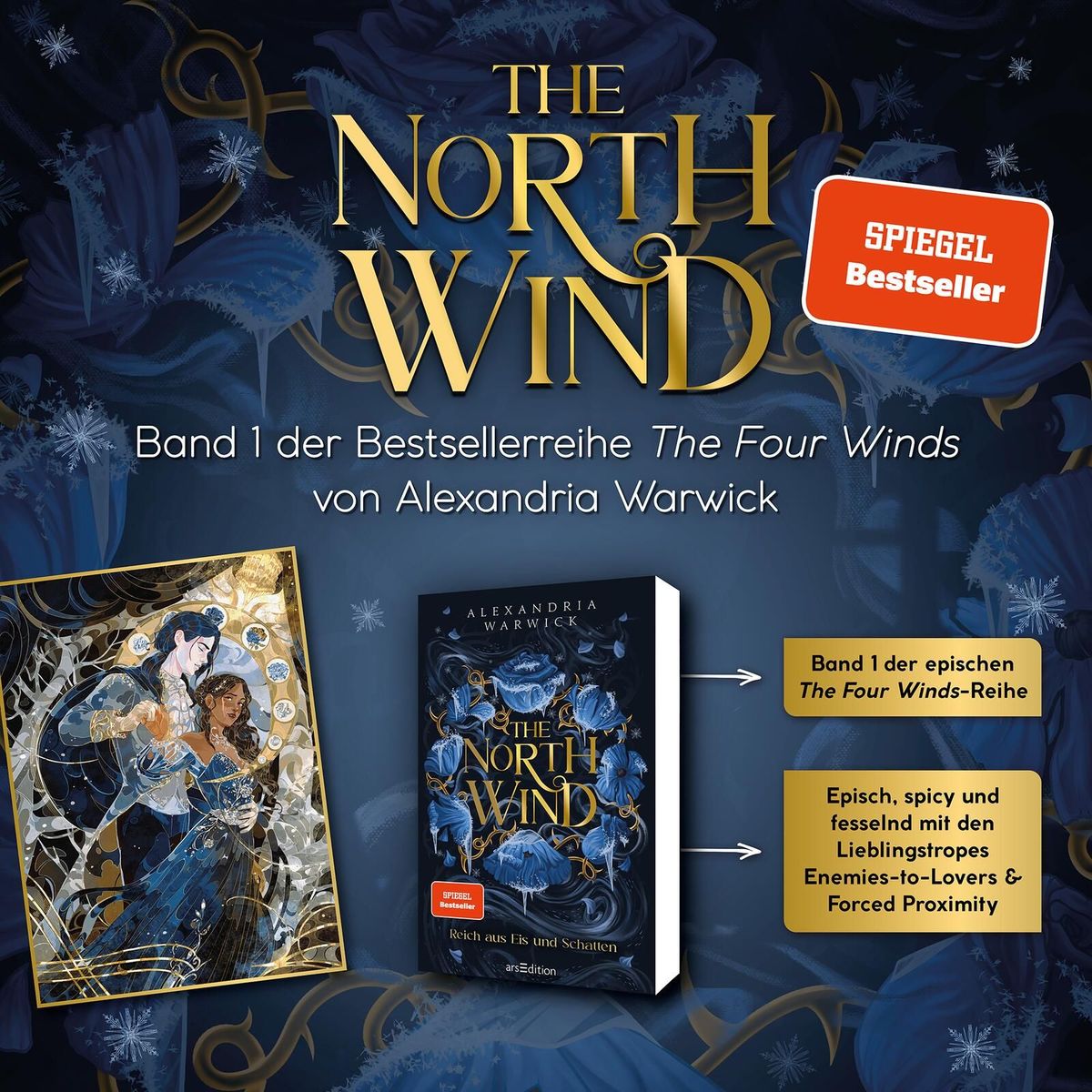 Weitere Ansicht: The North Wind - Reich aus Eis und Schatten (The Four Winds 1) | Alexandria Warwick