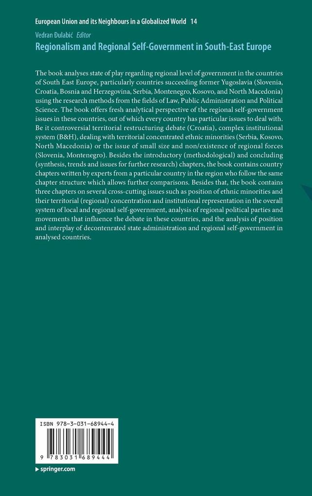 Weitere Ansicht: Regionalism and Regional Self-Government in South-East Europe